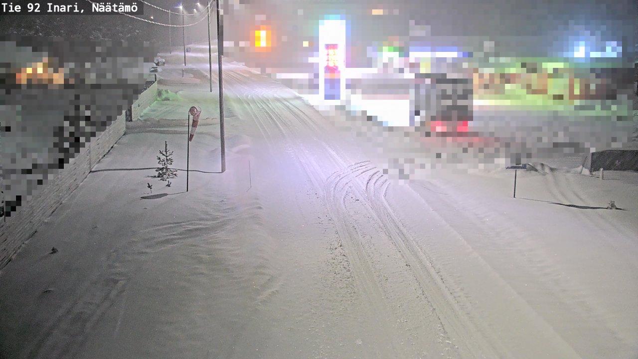 Weather Camera Image Road 92 Inari, Näätämö, Inari, Lappi