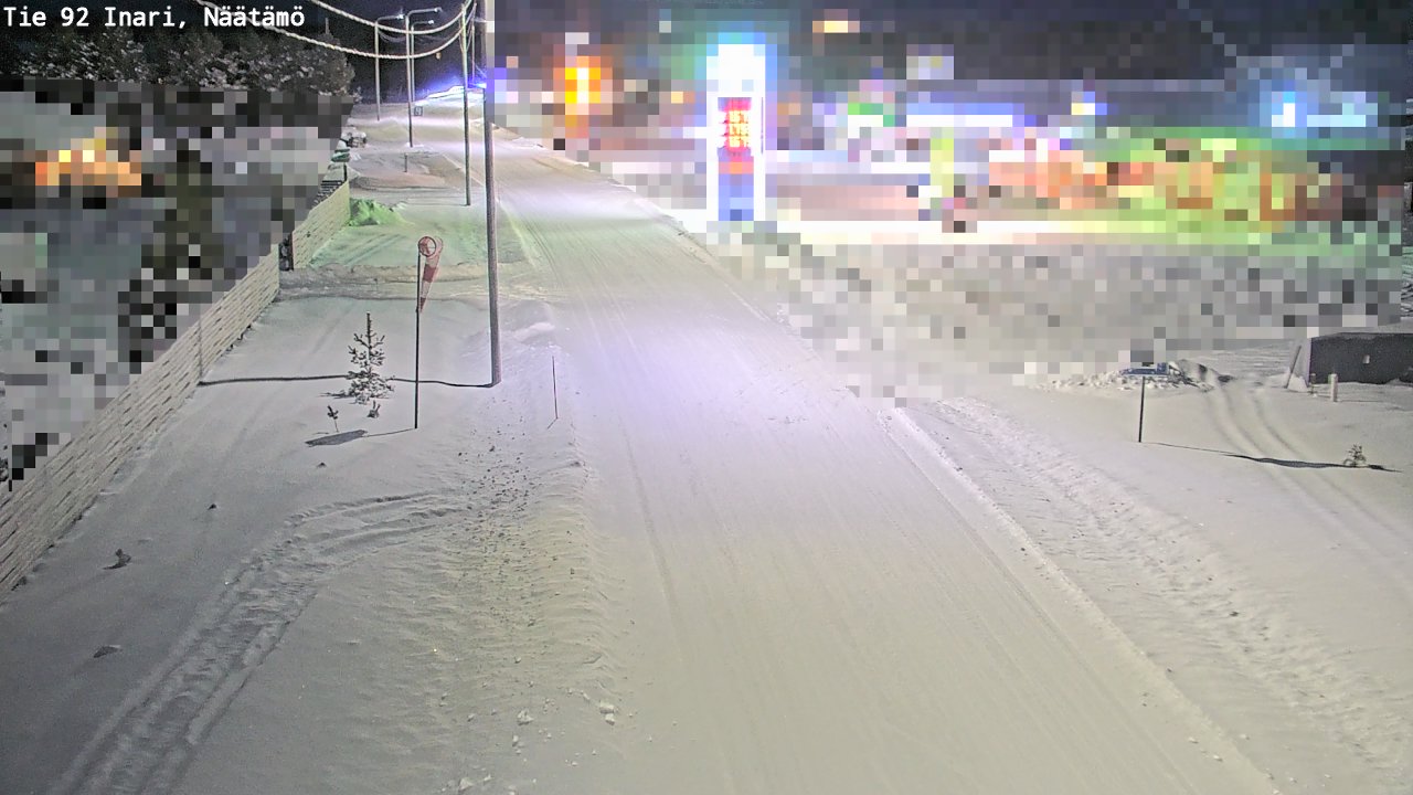 Weather Camera Image Road 92 Inari, Näätämö, Inari, Lappi