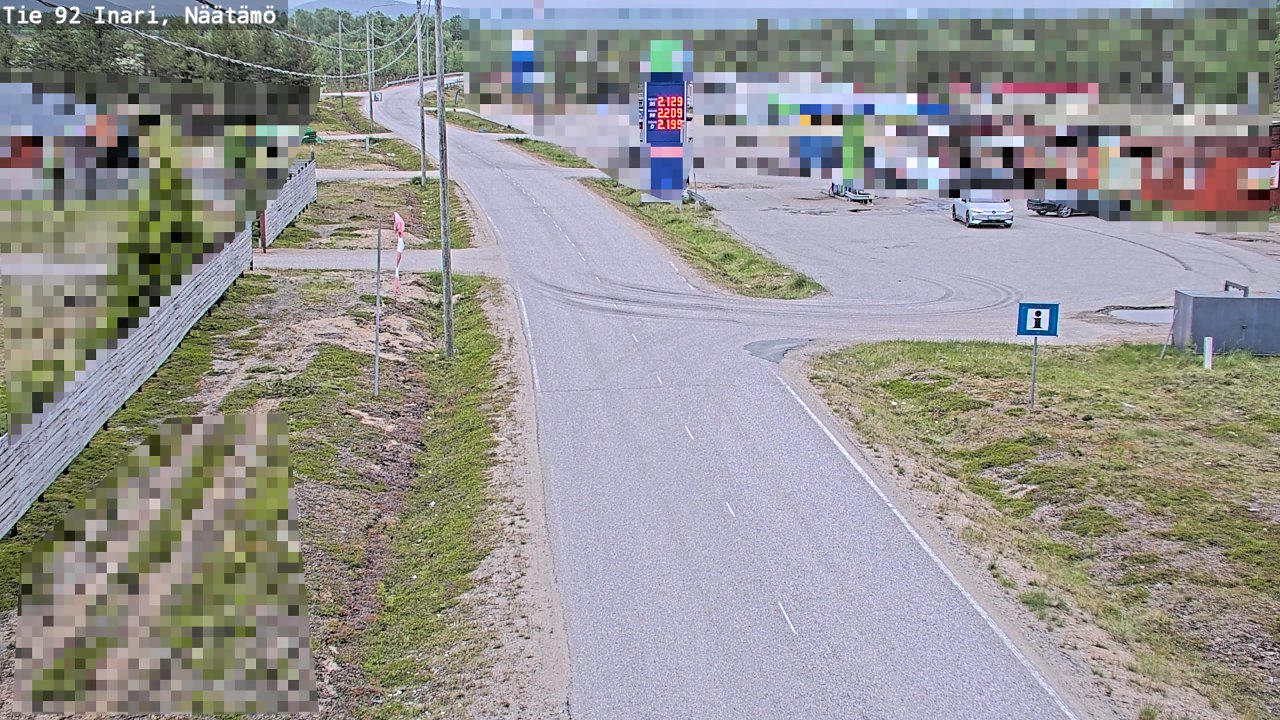 Kelikamerat Kuva Tie 92 Inari, Näätämö, Inari, Lappi