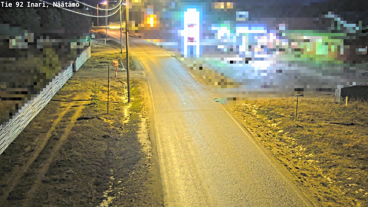 Kelikamerat Kuva Tie 92 Inari, Näätämö, Inari, Lappi