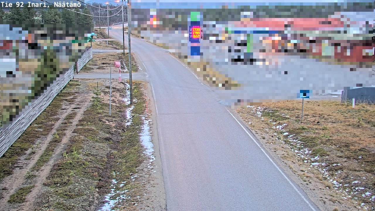 Kelikamerat Kuva Tie 92 Inari, Näätämö, Inari, Lappi