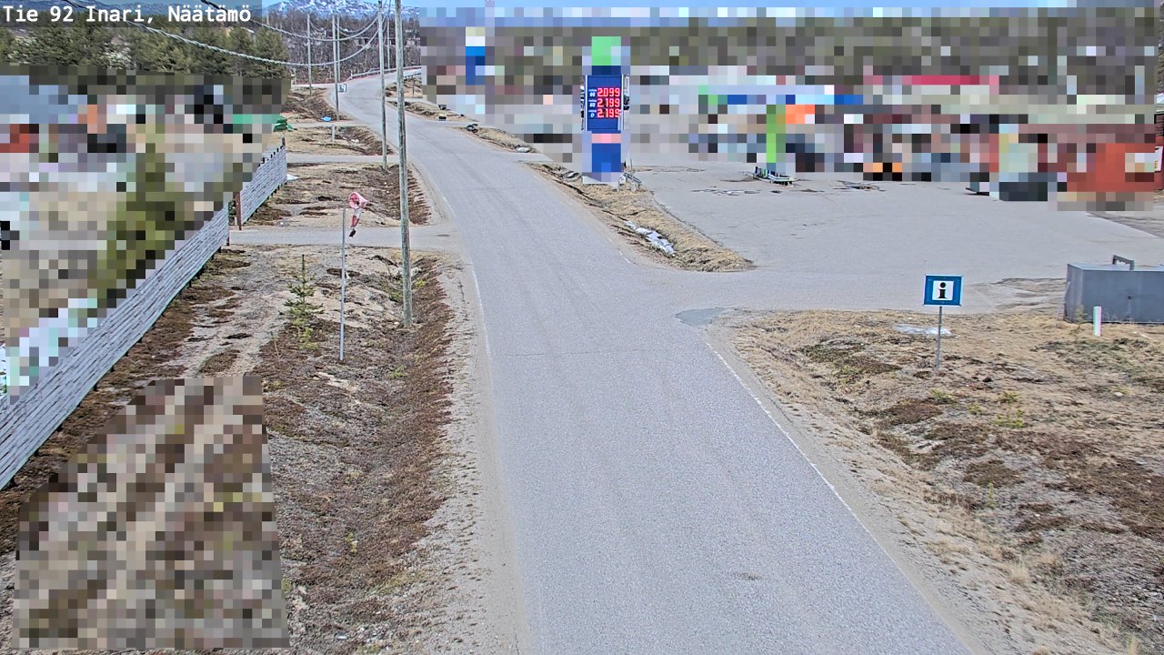 Kelikamerat Kuva Tie 92 Inari, Näätämö, Inari, Lappi