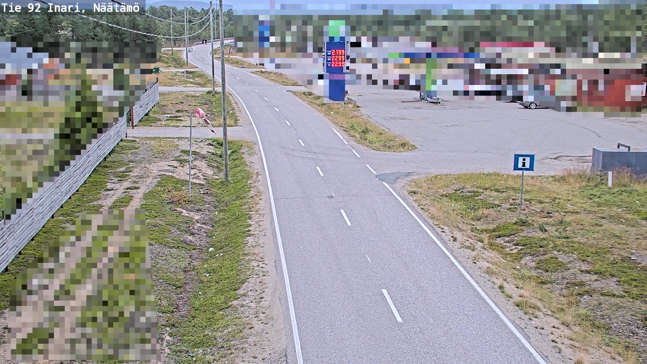 Kelikamerat Kuva Tie 92 Inari, Näätämö, Inari, Lappi