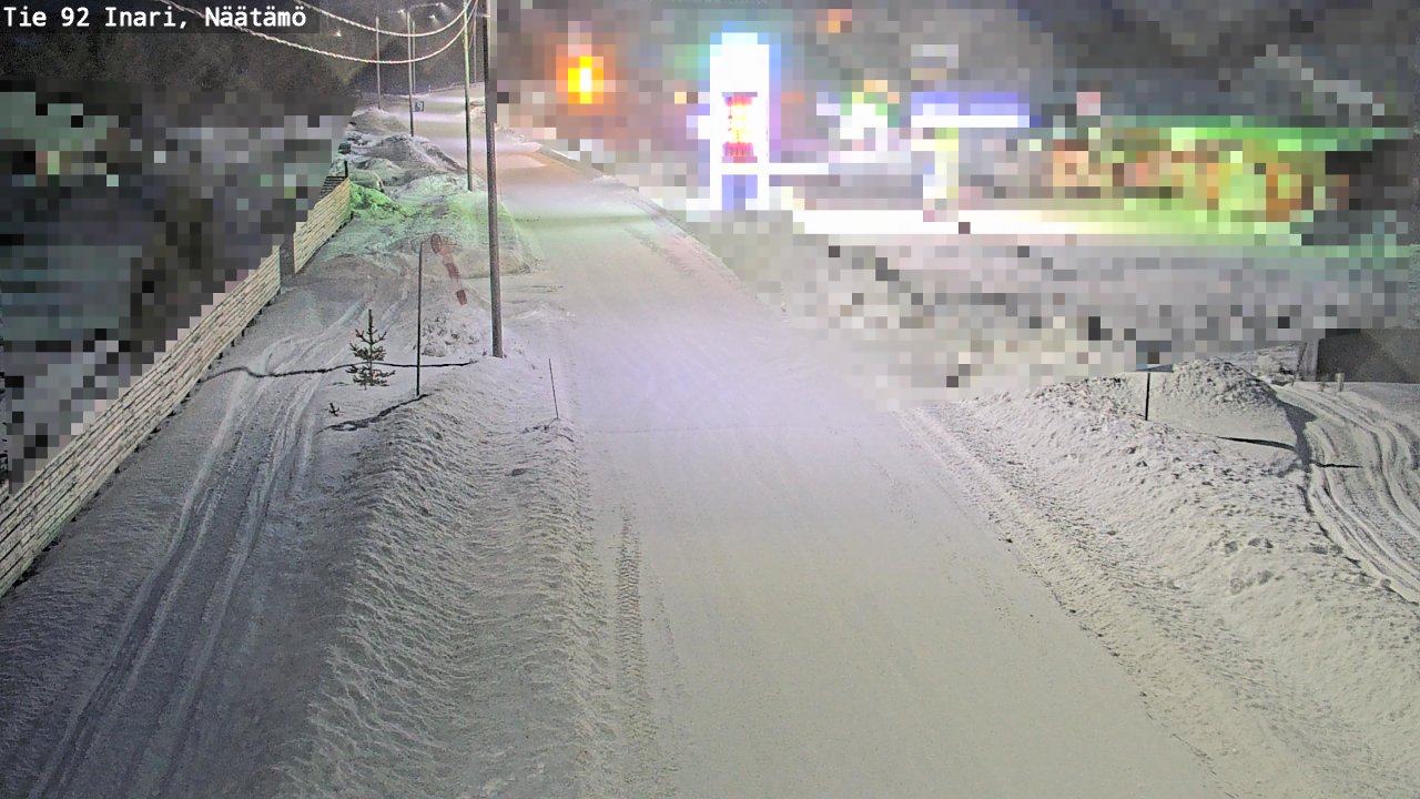 Kelikamerat Kuva Tie 92 Inari, Näätämö, Inari, Lappi