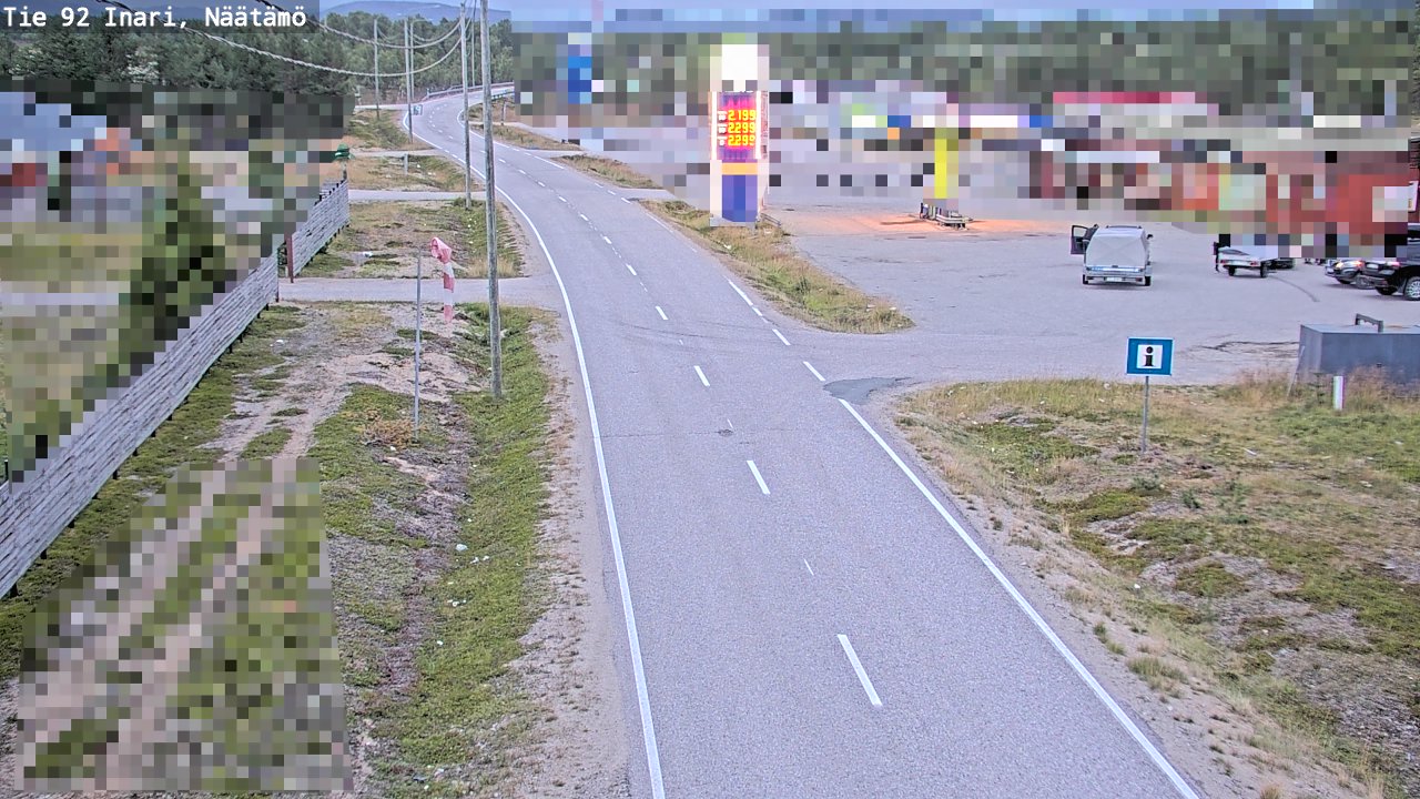Kelikamerat Kuva Tie 92 Inari, Näätämö, Inari, Lappi