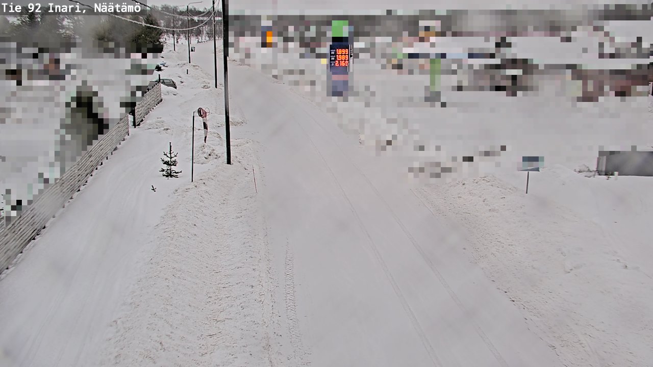 Kelikamerat Kuva Tie 92 Inari, Näätämö, Inari, Lappi