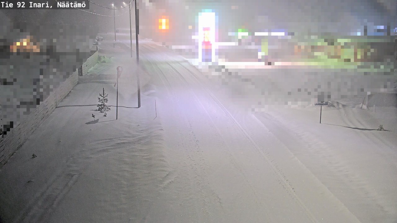 Weather Camera Image Road 92 Inari, Näätämö, Inari, Lappi