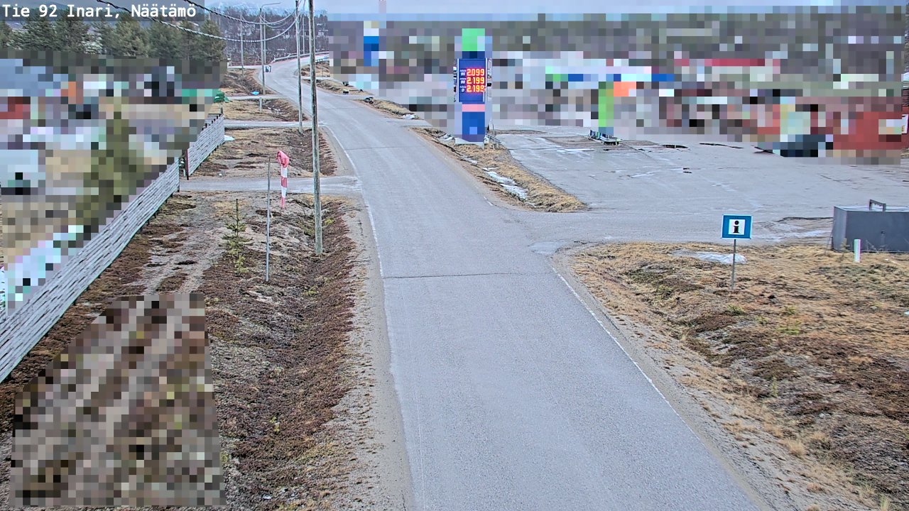 Kelikamerat Kuva Tie 92 Inari, Näätämö, Inari, Lappi