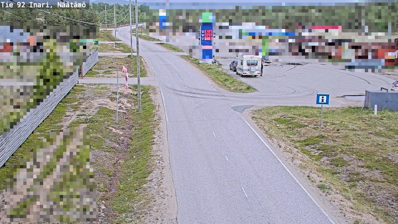 Kelikamerat Kuva Tie 92 Inari, Näätämö, Inari, Lappi