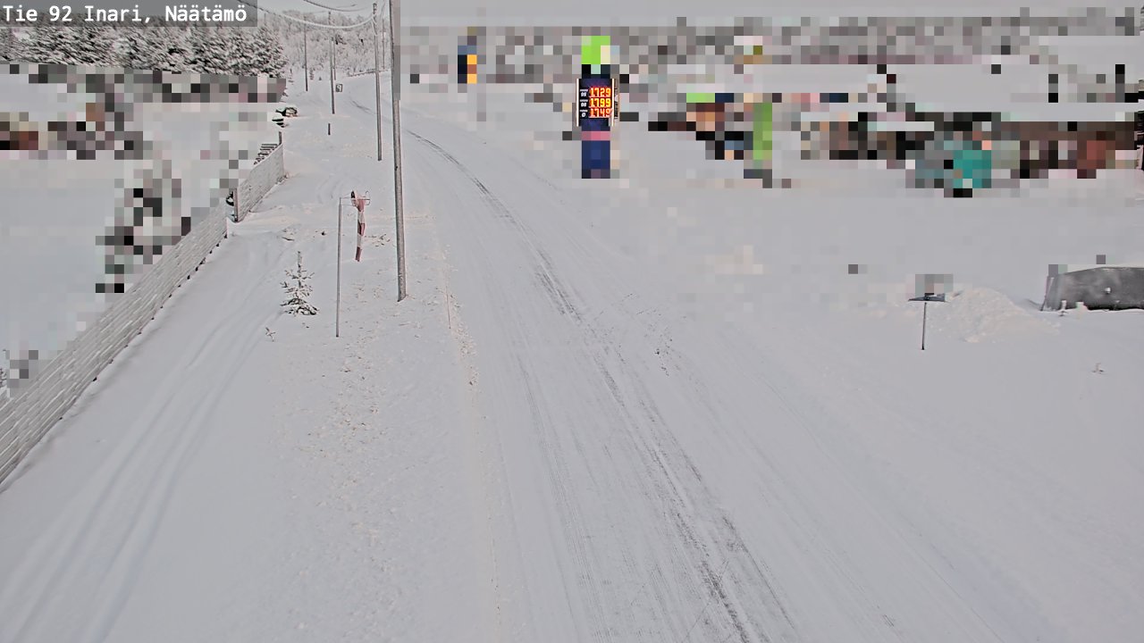 Kelikamerat Kuva Tie 92 Inari, Näätämö, Inari, Lappi