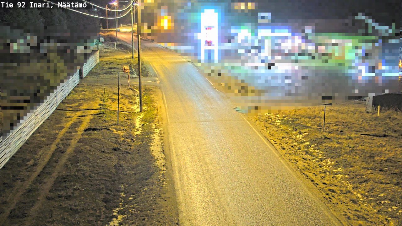 Kelikamerat Kuva Tie 92 Inari, Näätämö, Inari, Lappi