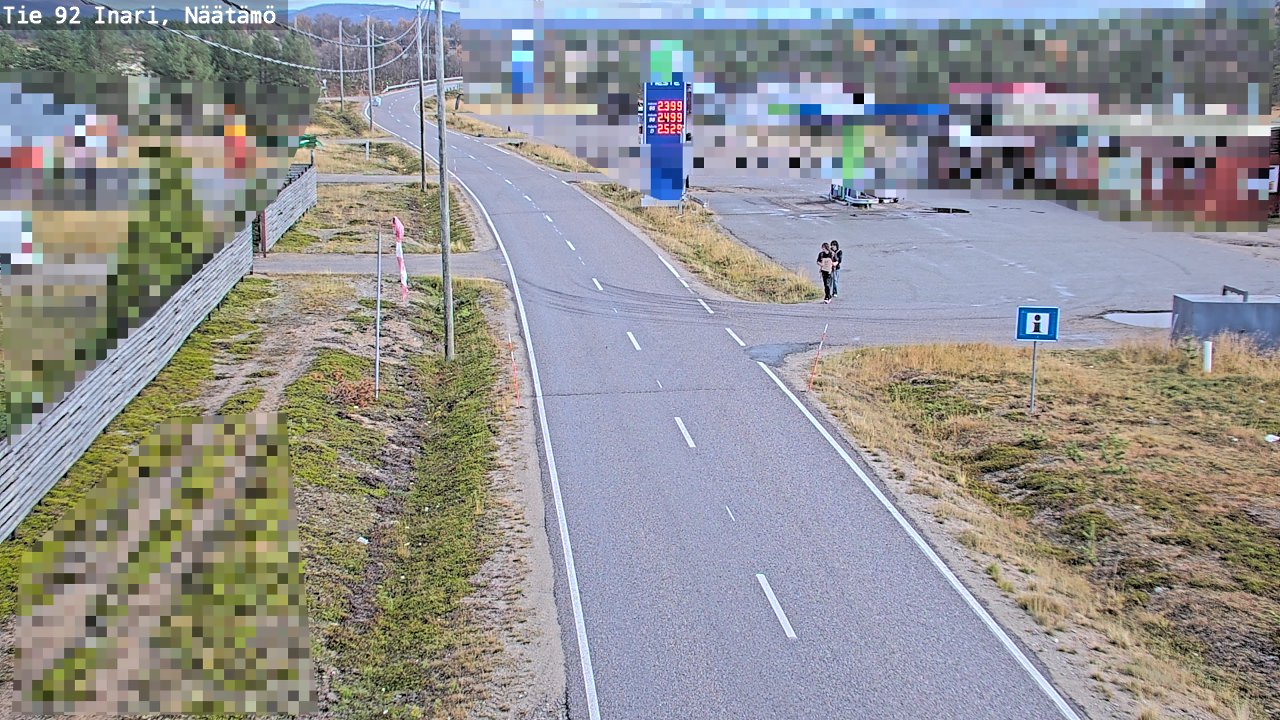 Kelikamerat Kuva Tie 92 Inari, Näätämö, Inari, Lappi