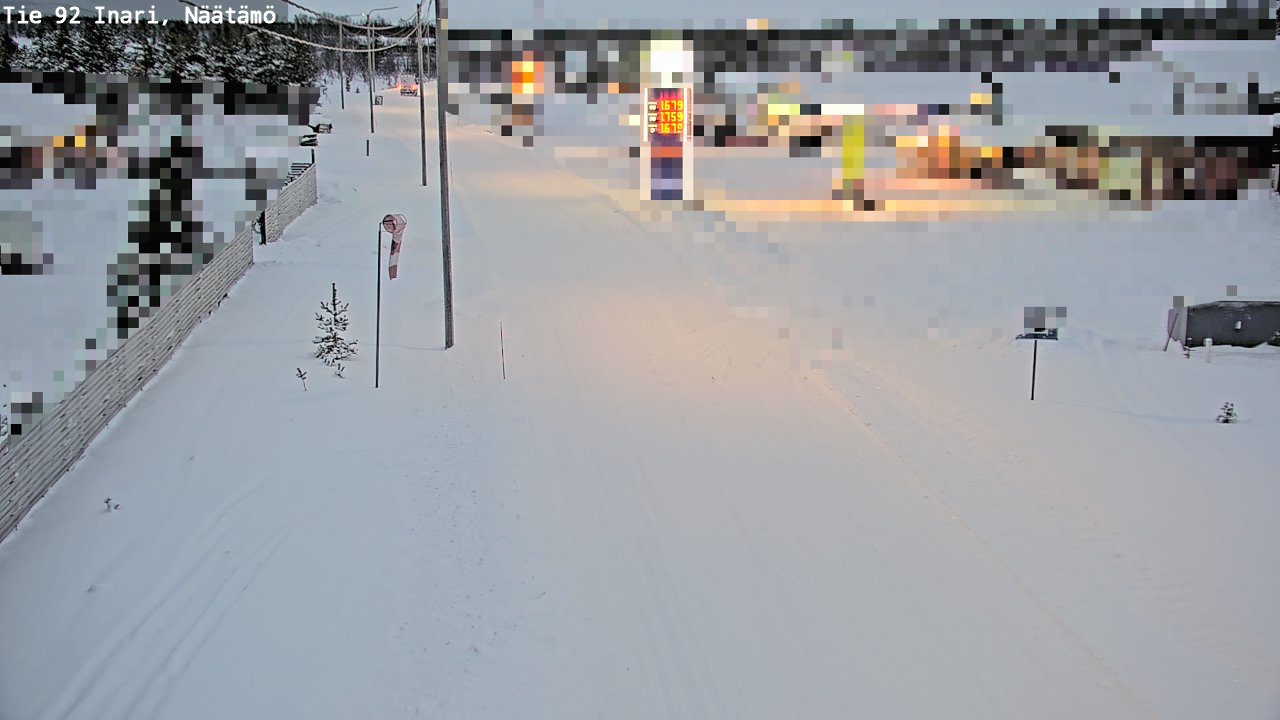 Weather Camera Image Road 92 Inari, Näätämö, Inari, Lappi