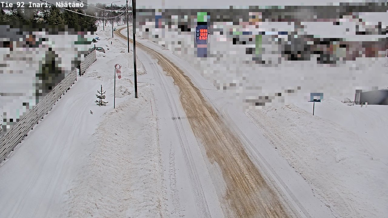 Weather Camera Image Road 92 Inari, Näätämö, Inari, Lappi