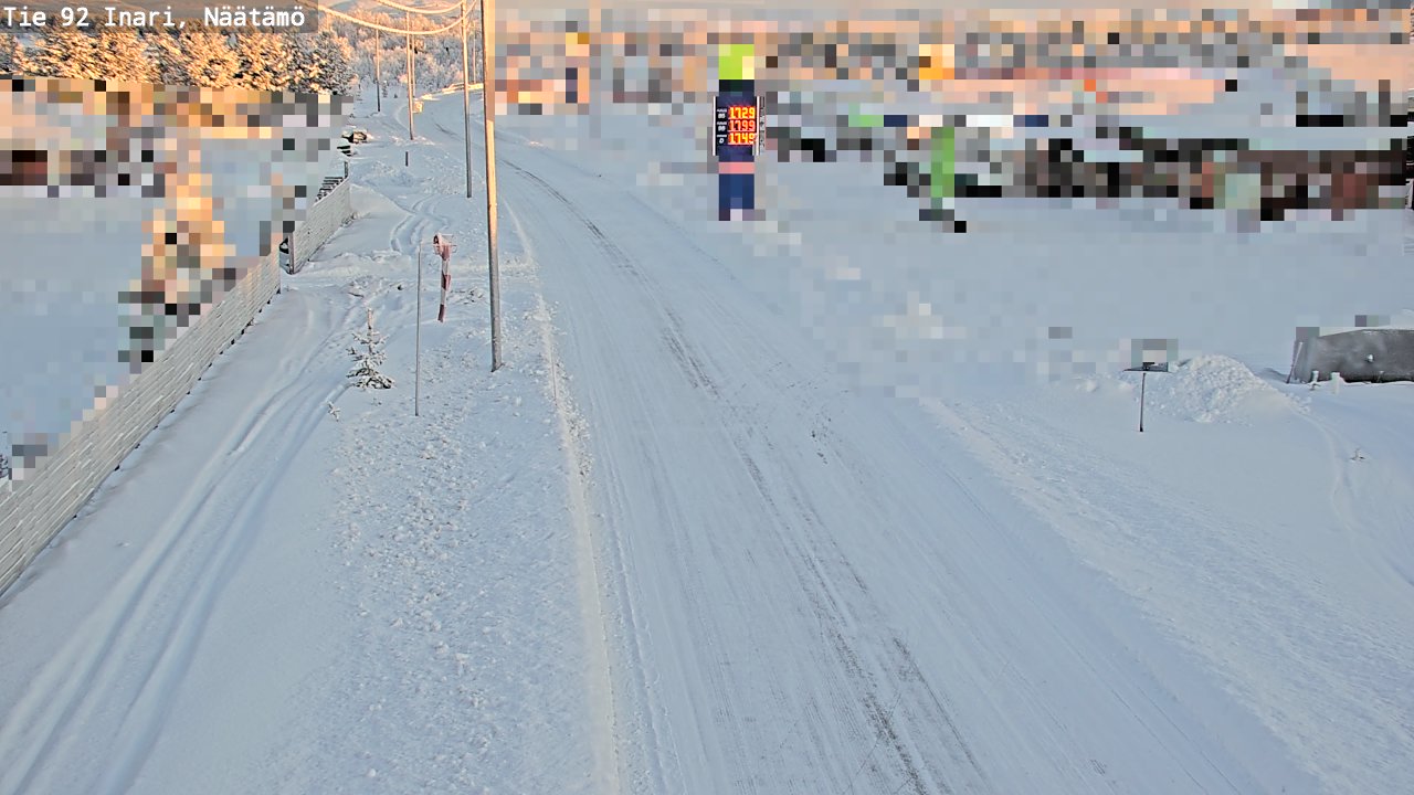 Kelikamerat Kuva Tie 92 Inari, Näätämö, Inari, Lappi