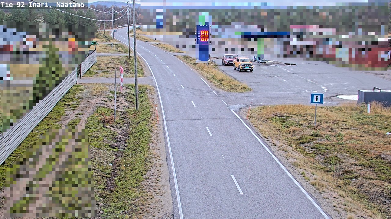 Kelikamerat Kuva Tie 92 Inari, Näätämö, Inari, Lappi