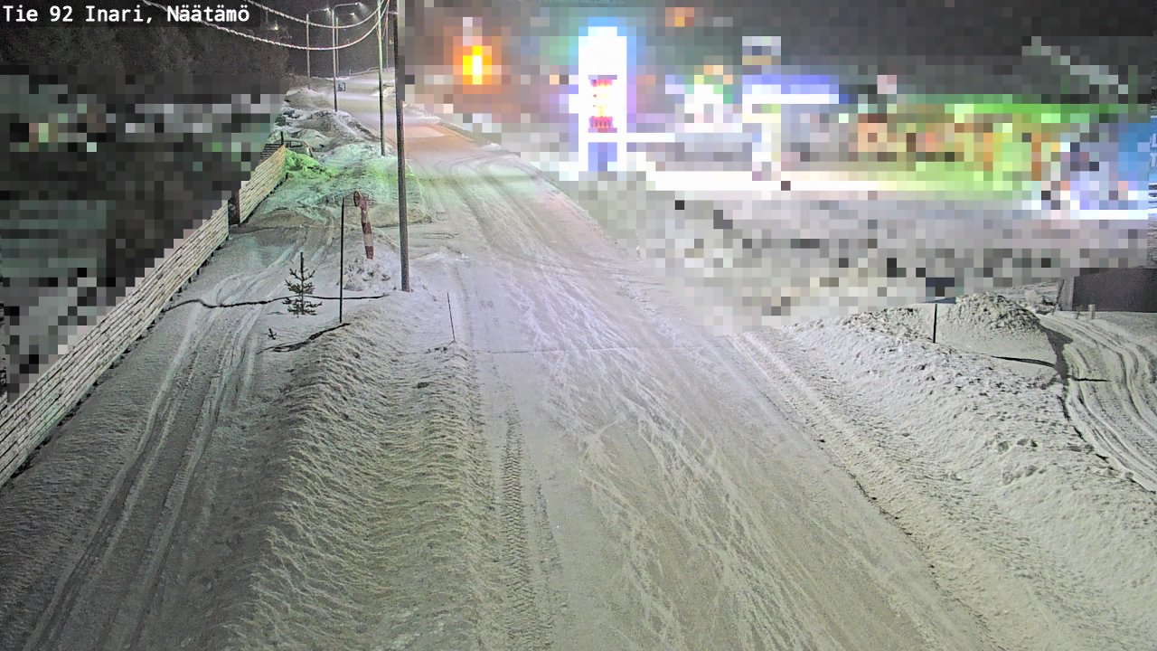 Kelikamerat Kuva Tie 92 Inari, Näätämö, Inari, Lappi