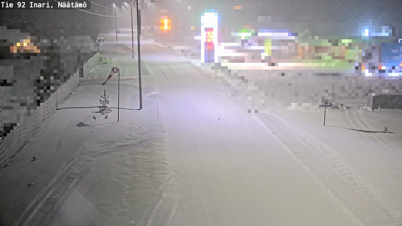 Weather Camera Image Road 92 Inari, Näätämö, Inari, Lappi