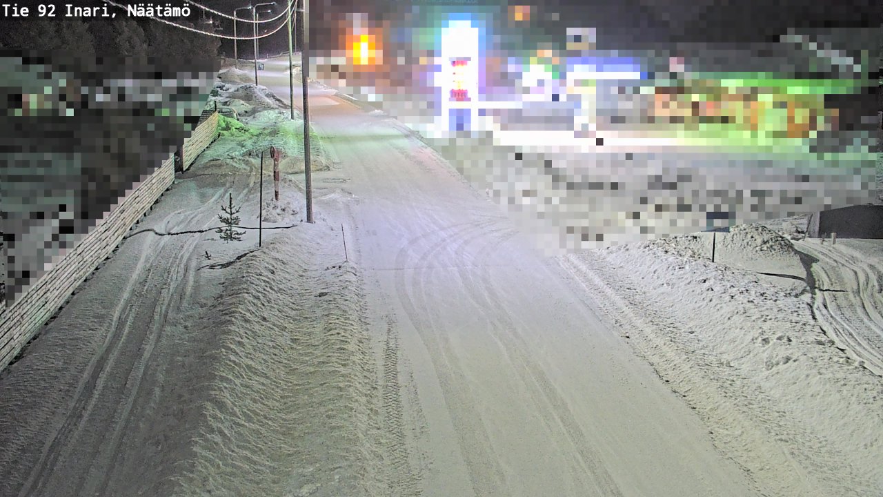 Kelikamerat Kuva Tie 92 Inari, Näätämö, Inari, Lappi