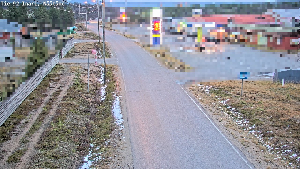 Kelikamerat Kuva Tie 92 Inari, Näätämö, Inari, Lappi