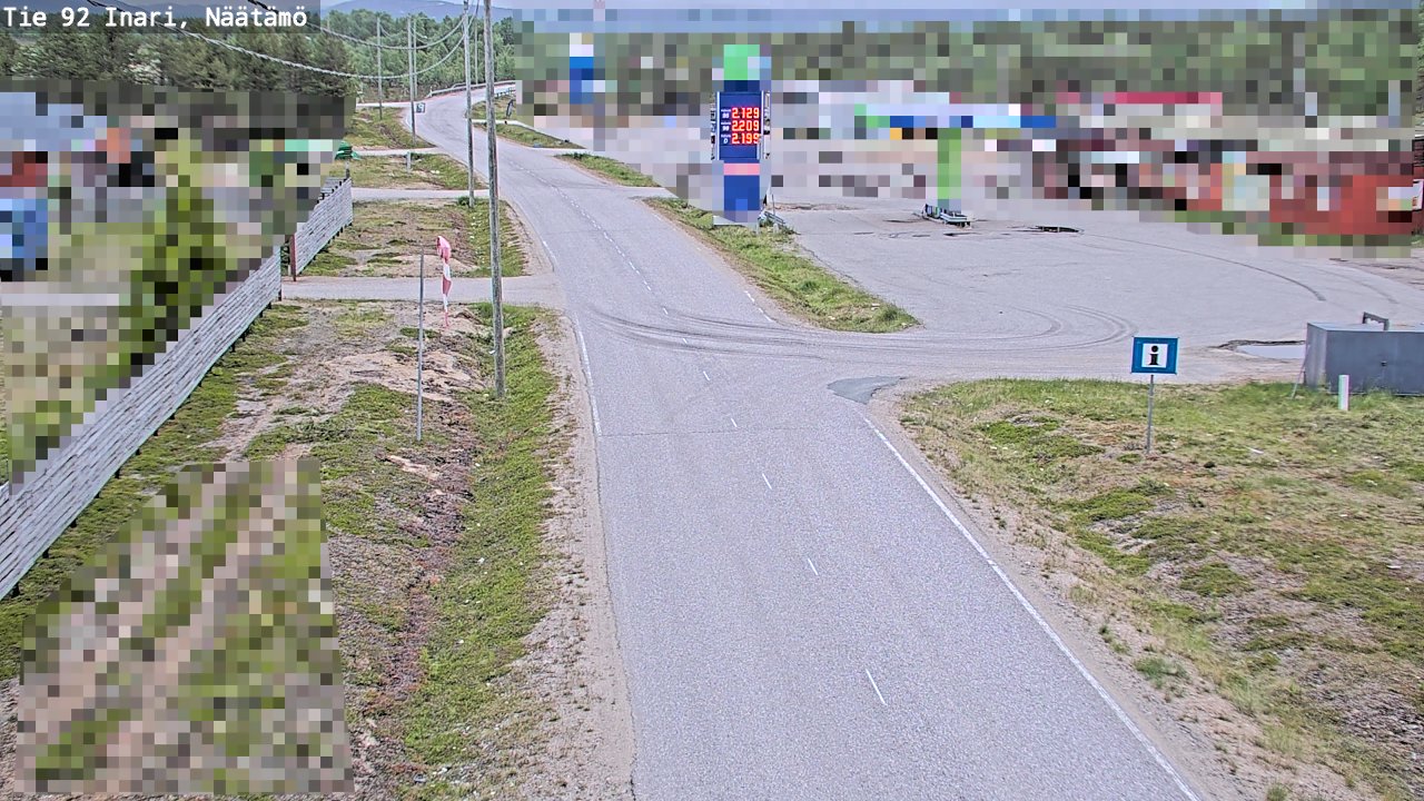Kelikamerat Kuva Tie 92 Inari, Näätämö, Inari, Lappi