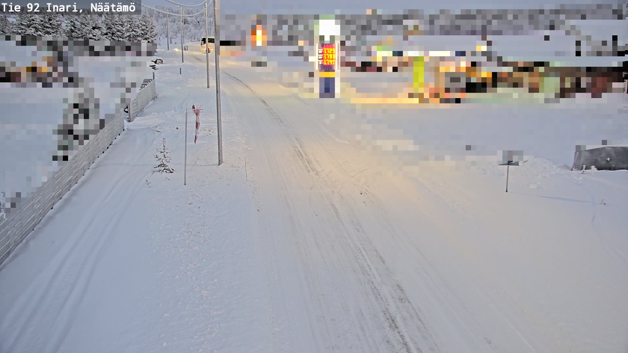 Kelikamerat Kuva Tie 92 Inari, Näätämö, Inari, Lappi