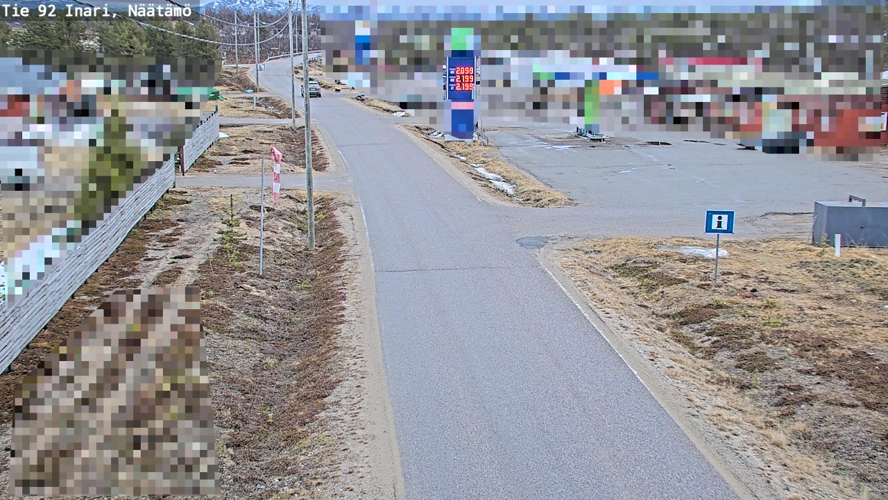 Kelikamerat Kuva Tie 92 Inari, Näätämö, Inari, Lappi