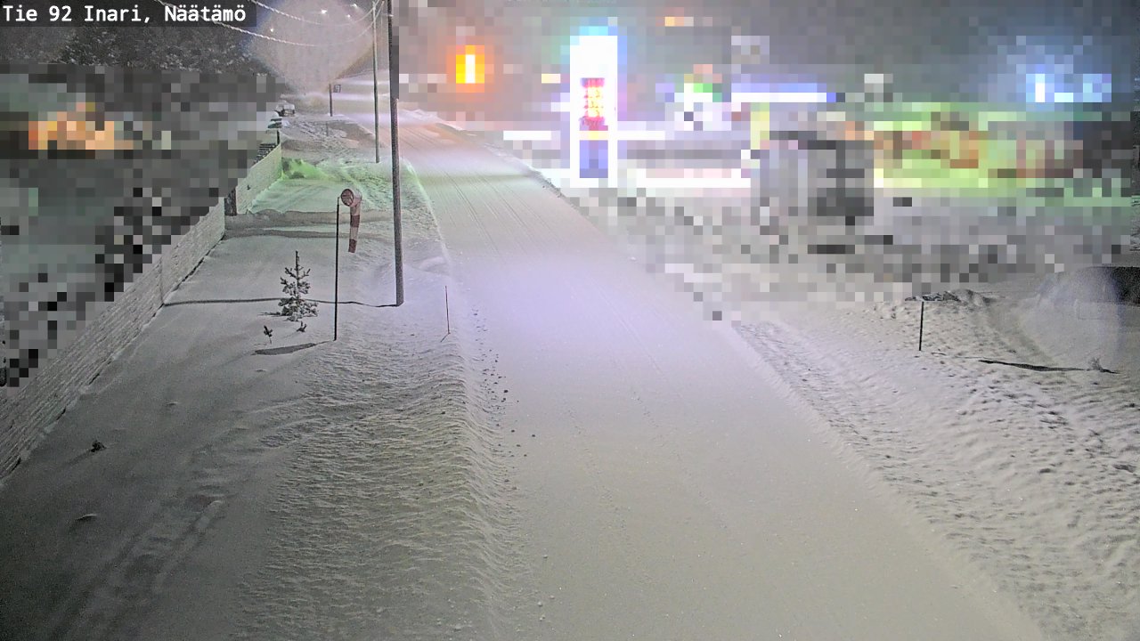 Weather Camera Image Road 92 Inari, Näätämö, Inari, Lappi