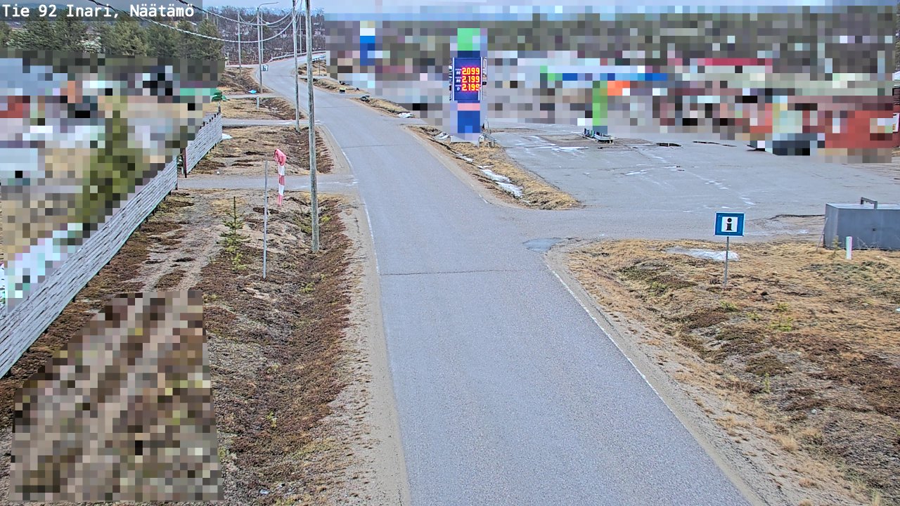 Kelikamerat Kuva Tie 92 Inari, Näätämö, Inari, Lappi