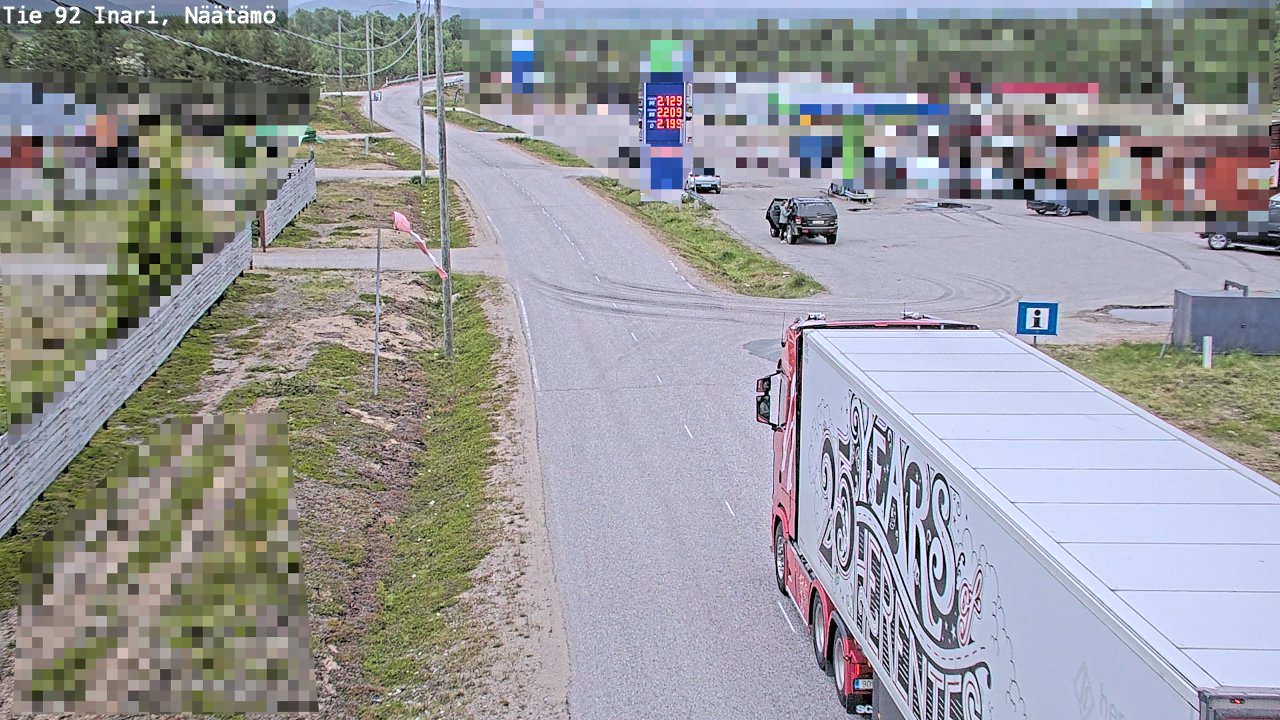 Kelikamerat Kuva Tie 92 Inari, Näätämö, Inari, Lappi