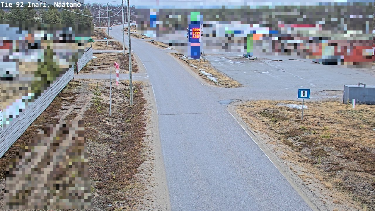 Kelikamerat Kuva Tie 92 Inari, Näätämö, Inari, Lappi