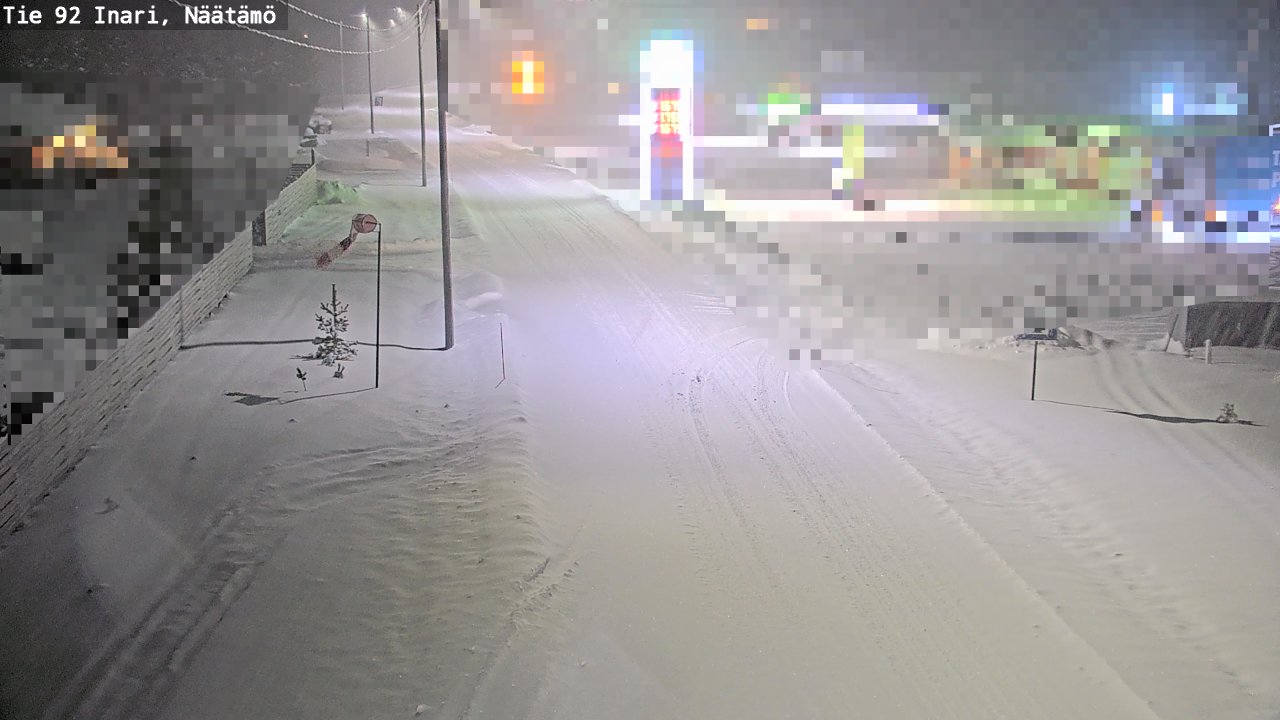 Weather Camera Image Road 92 Inari, Näätämö, Inari, Lappi