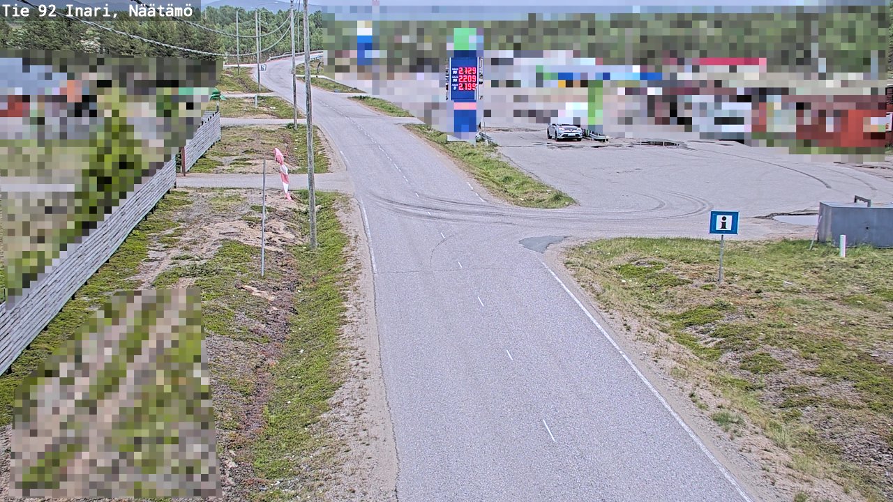 Kelikamerat Kuva Tie 92 Inari, Näätämö, Inari, Lappi