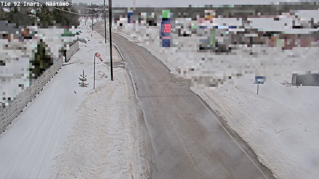 Weather Camera Image Väg 92 Enare, Näätämö, Inari, Lappi
