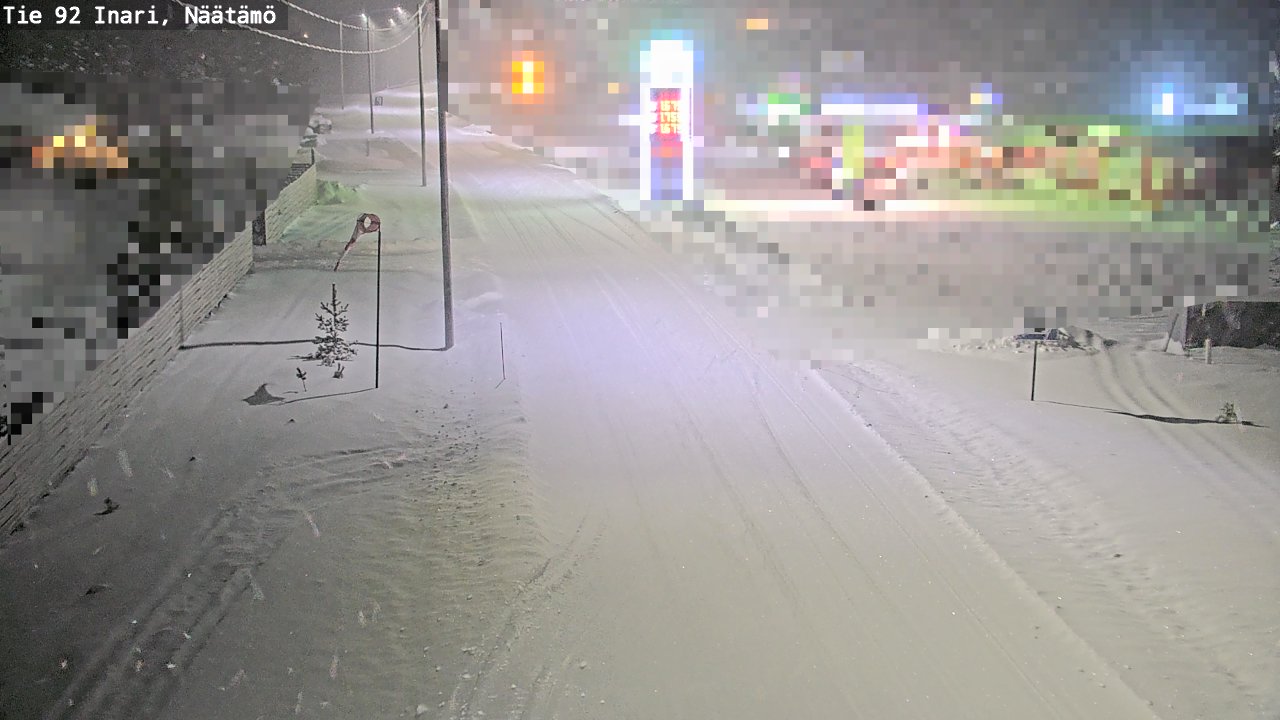 Weather Camera Image Road 92 Inari, Näätämö, Inari, Lappi