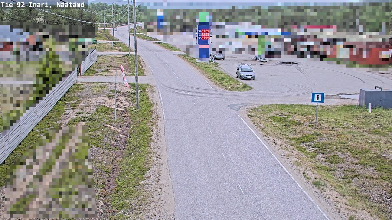 Kelikamerat Kuva Tie 92 Inari, Näätämö, Inari, Lappi