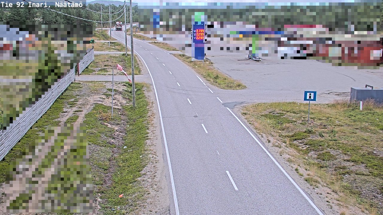 Kelikamerat Kuva Tie 92 Inari, Näätämö, Inari, Lappi