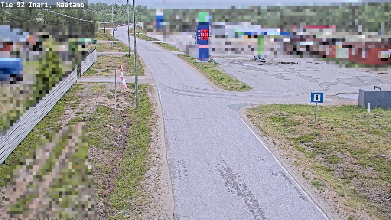 Kelikamerat Kuva Tie 92 Inari, Näätämö, Inari, Lappi