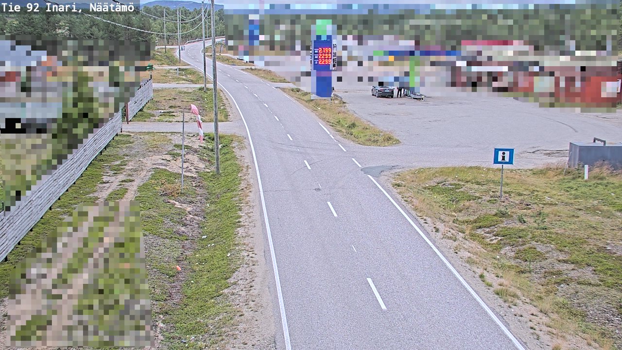 Kelikamerat Kuva Tie 92 Inari, Näätämö, Inari, Lappi