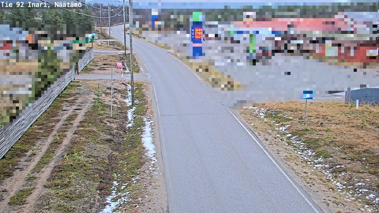 Kelikamerat Kuva Tie 92 Inari, Näätämö, Inari, Lappi