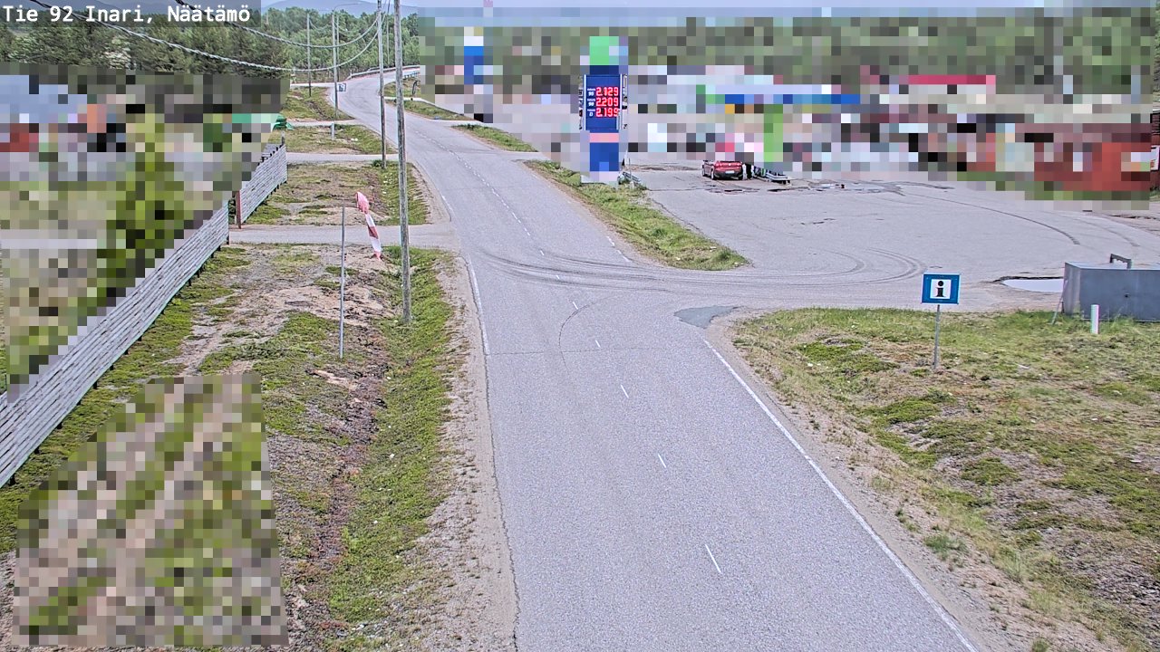 Kelikamerat Kuva Tie 92 Inari, Näätämö, Inari, Lappi