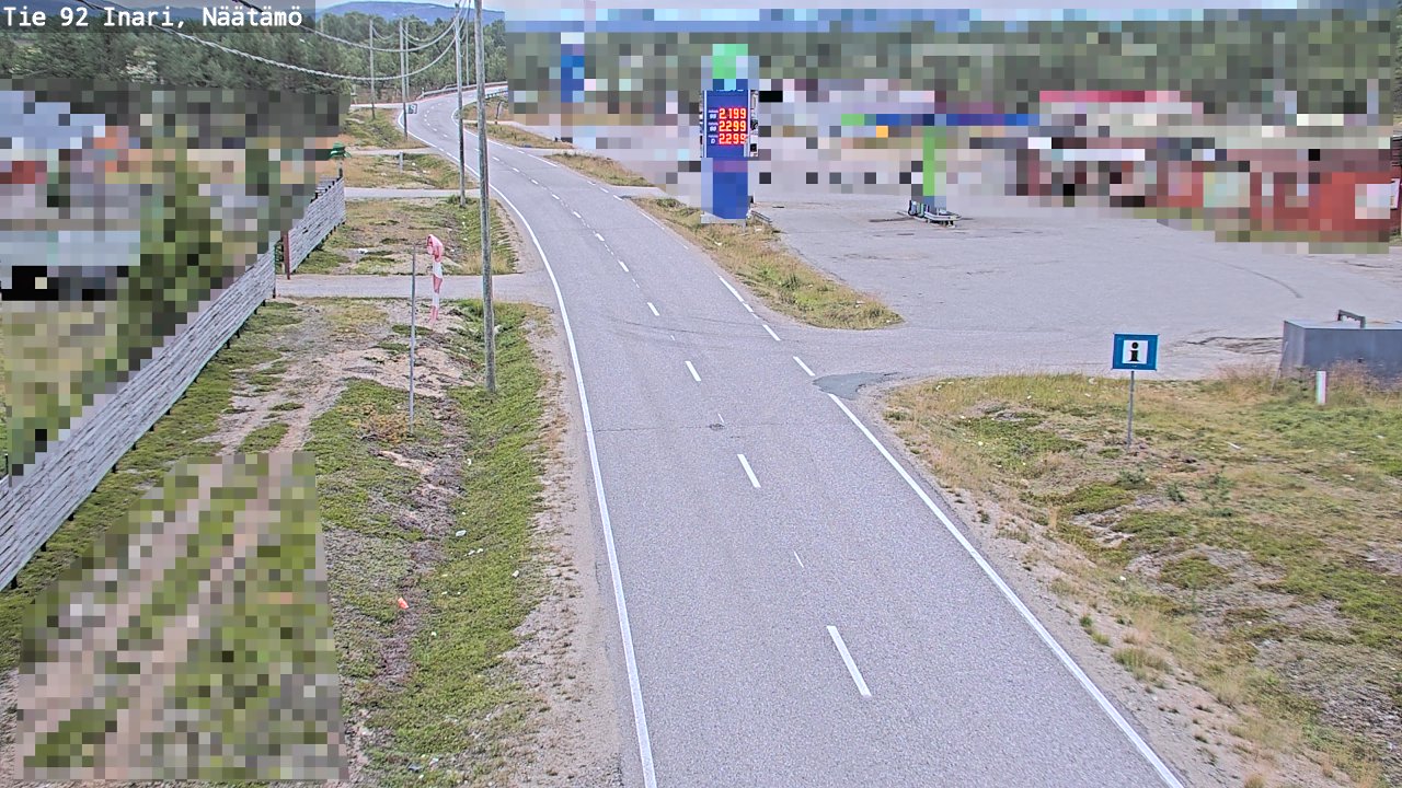Kelikamerat Kuva Tie 92 Inari, Näätämö, Inari, Lappi