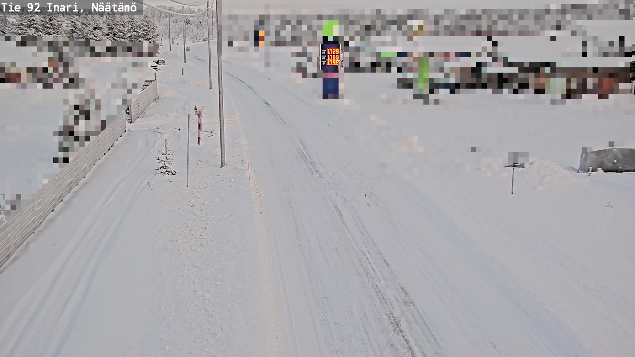 Kelikamerat Kuva Tie 92 Inari, Näätämö, Inari, Lappi