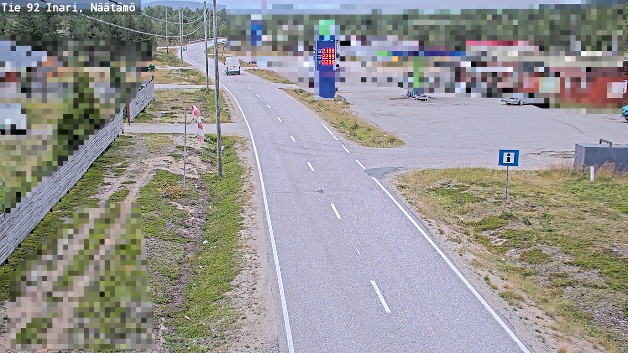Kelikamerat Kuva Tie 92 Inari, Näätämö, Inari, Lappi