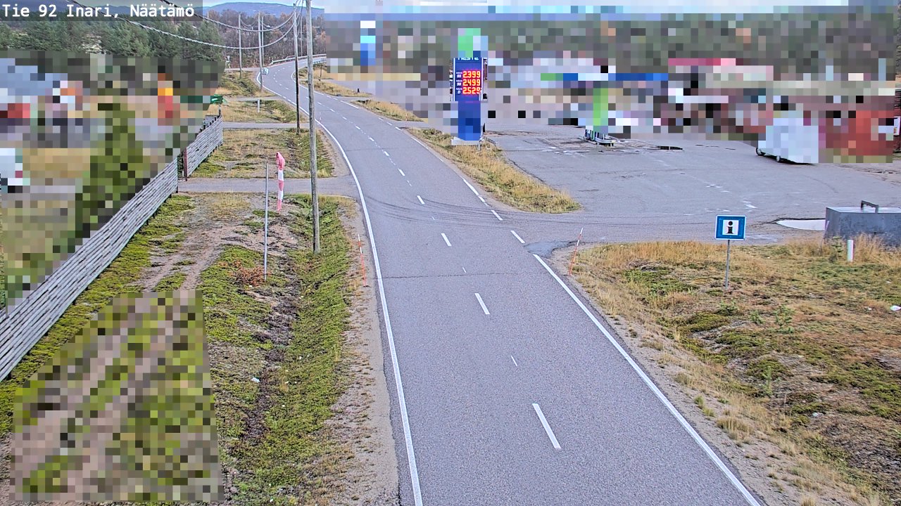 Kelikamerat Kuva Tie 92 Inari, Näätämö, Inari, Lappi
