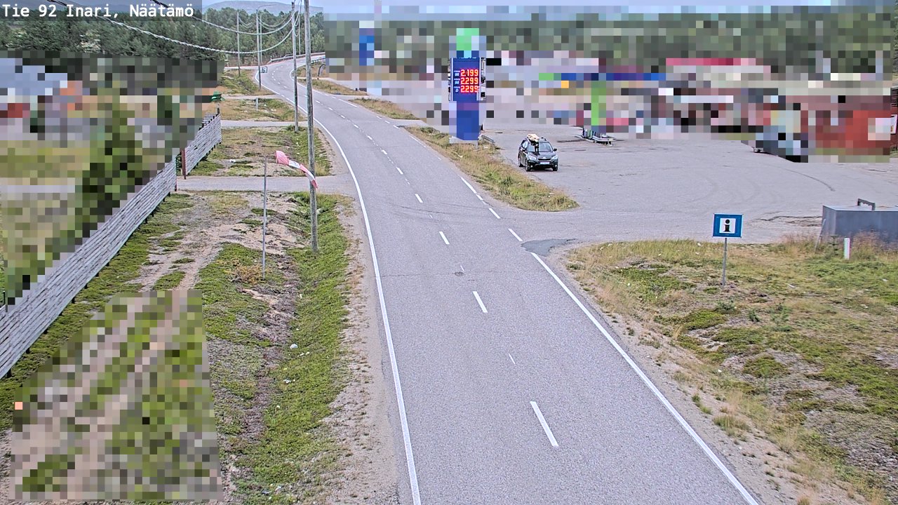 Kelikamerat Kuva Tie 92 Inari, Näätämö, Inari, Lappi