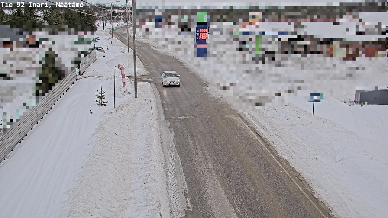 Kelikamerat Kuva Tie 92 Inari, Näätämö, Inari, Lappi