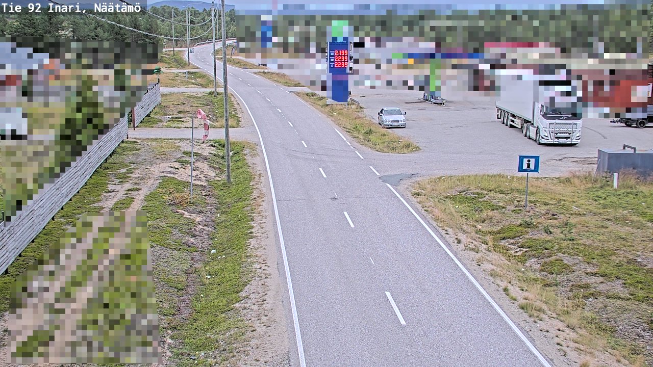 Kelikamerat Kuva Tie 92 Inari, Näätämö, Inari, Lappi