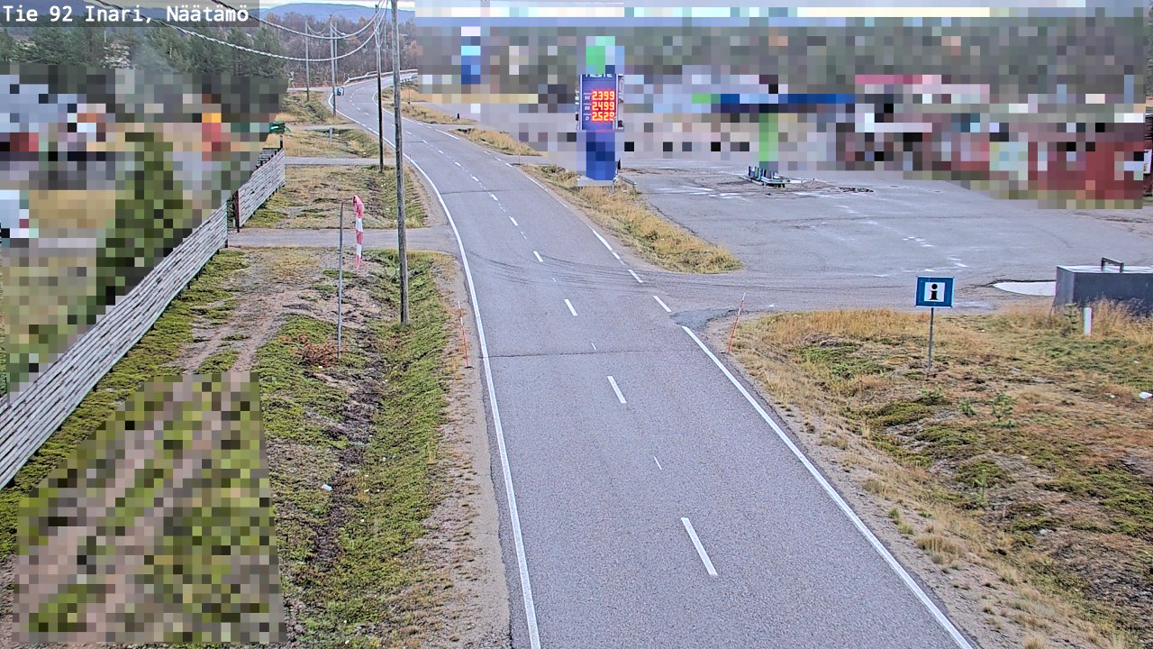 Kelikamerat Kuva Tie 92 Inari, Näätämö, Inari, Lappi