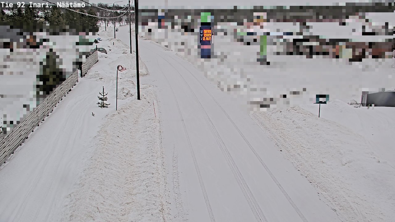 Kelikamerat Kuva Tie 92 Inari, Näätämö, Inari, Lappi
